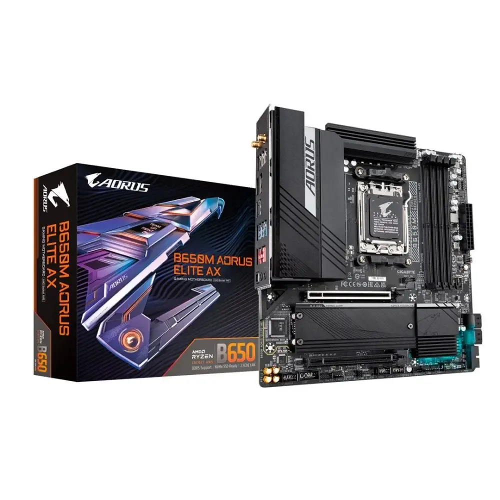 TARJETA MADRE AORUS GIGABYTE ELITE AX B650M TARJETA MADRE AORUS GIGABYTE ELITE AX B650M