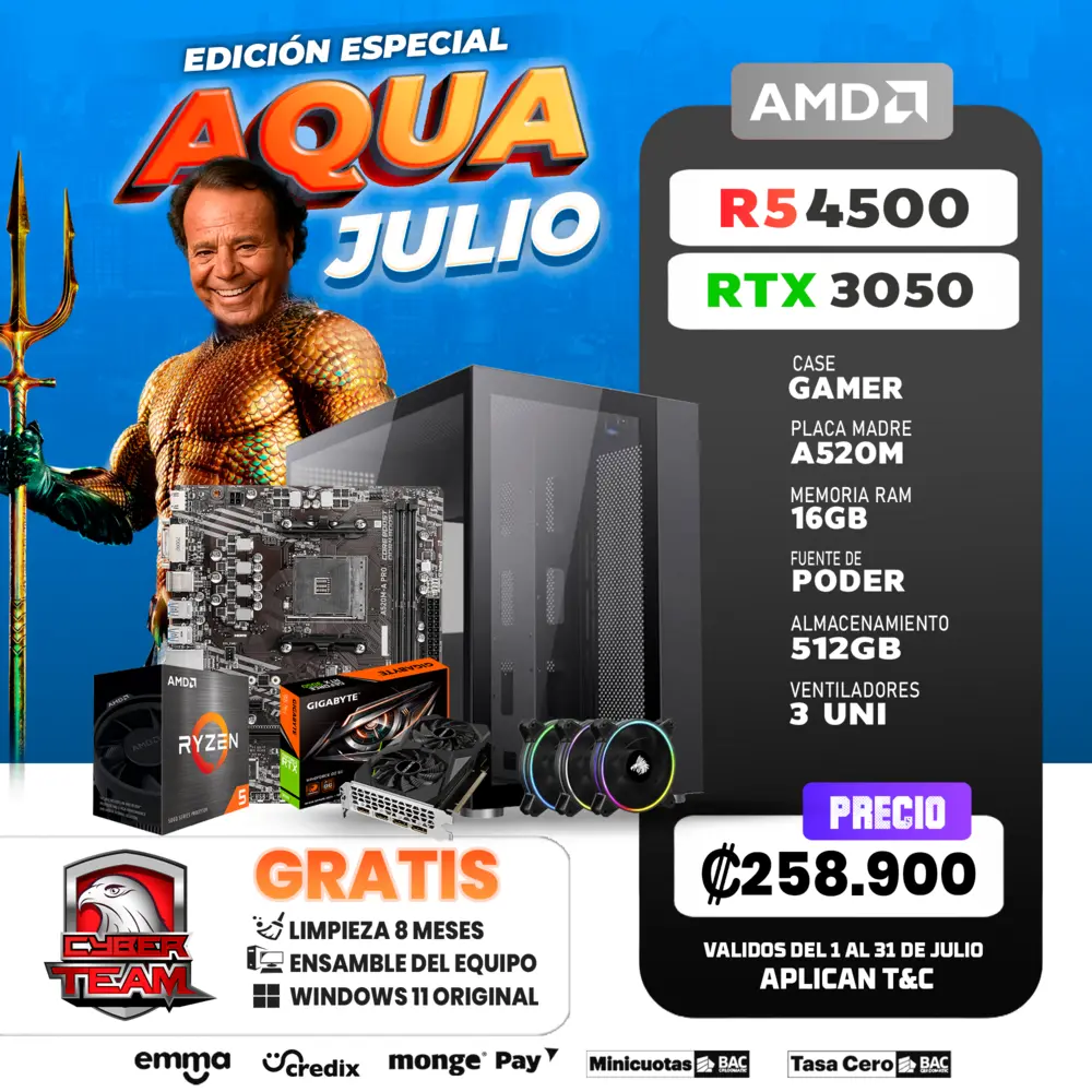 PC GAMING RYZEN 5 4500 - RTX 3050