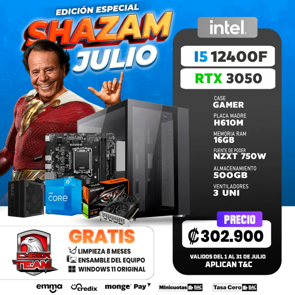PC GAMING INTEL I5 12400F - RTX 3050