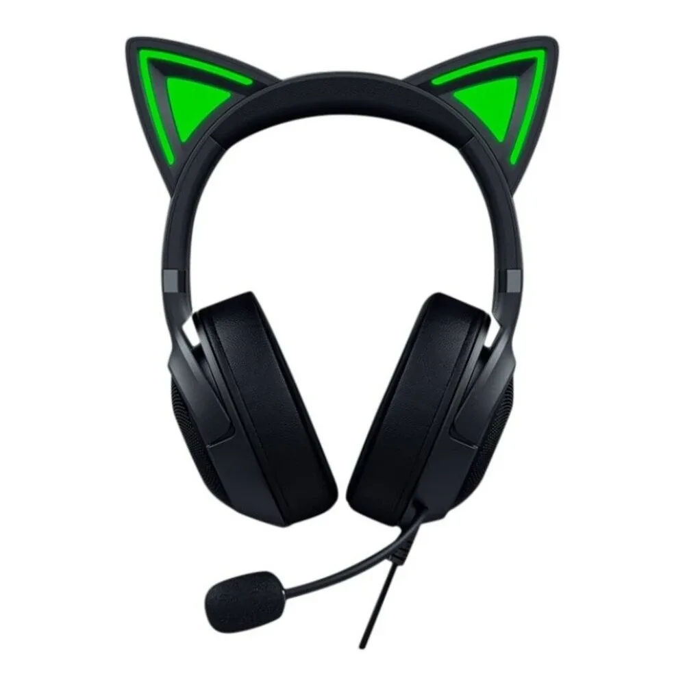 HEADSET RAZER GAMER KRAKEN KITTY V2 USB BLACK NASA