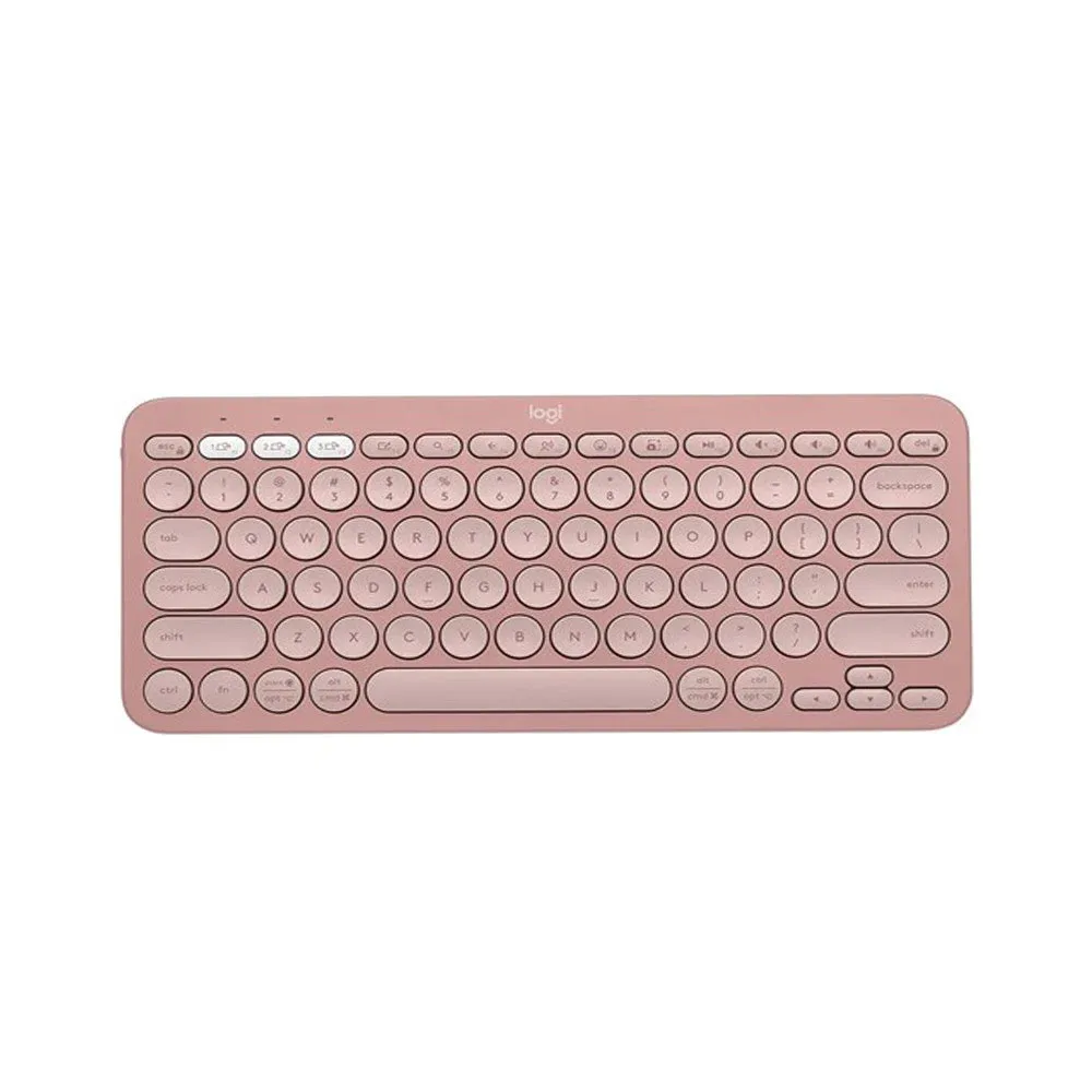 Logitech Pebble Keys 2 K380s, teclado Bluetooth multidispositivo, Rosa