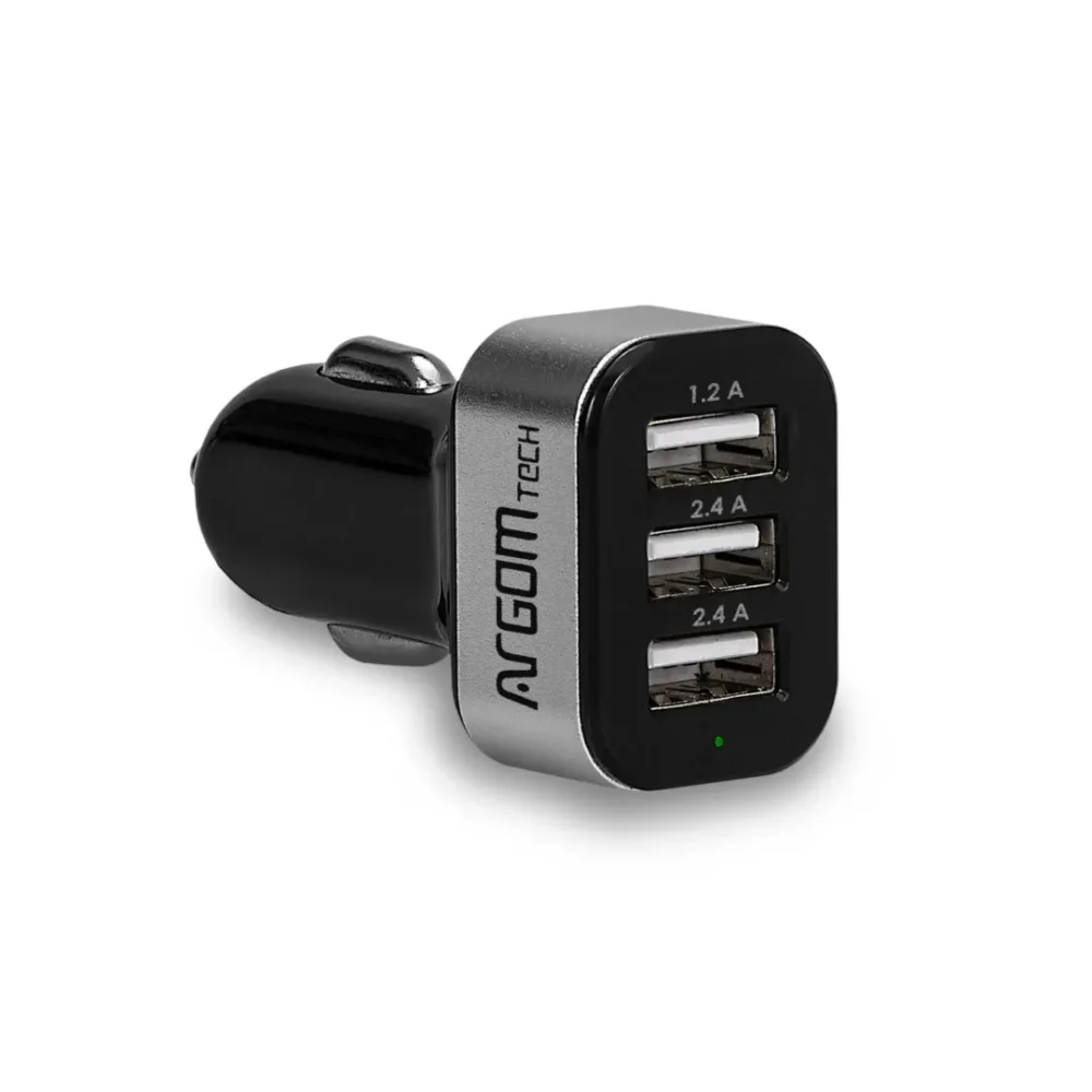 CARGADOR PARA AUTO ARGOM USB BLACK ARG-AC-0113BK