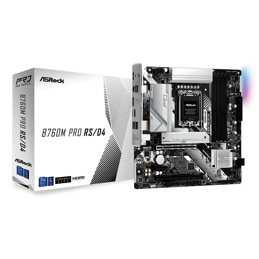TARJETA MADRE ASROCK B760M PRO RS D4 TARJETA MADRE ASROCK B760M PRO RS D4