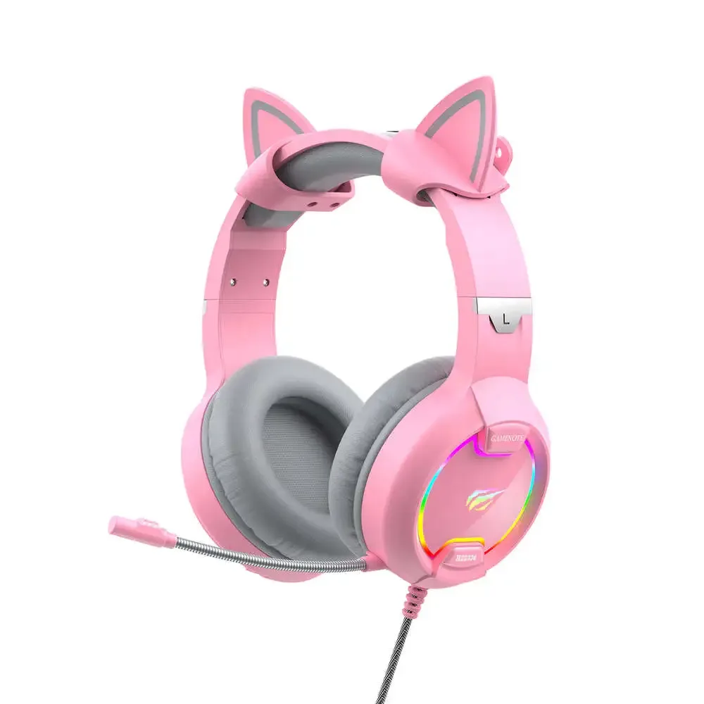 HEADSET GAMENOTE PINK TABOO H2233D 3.5MM