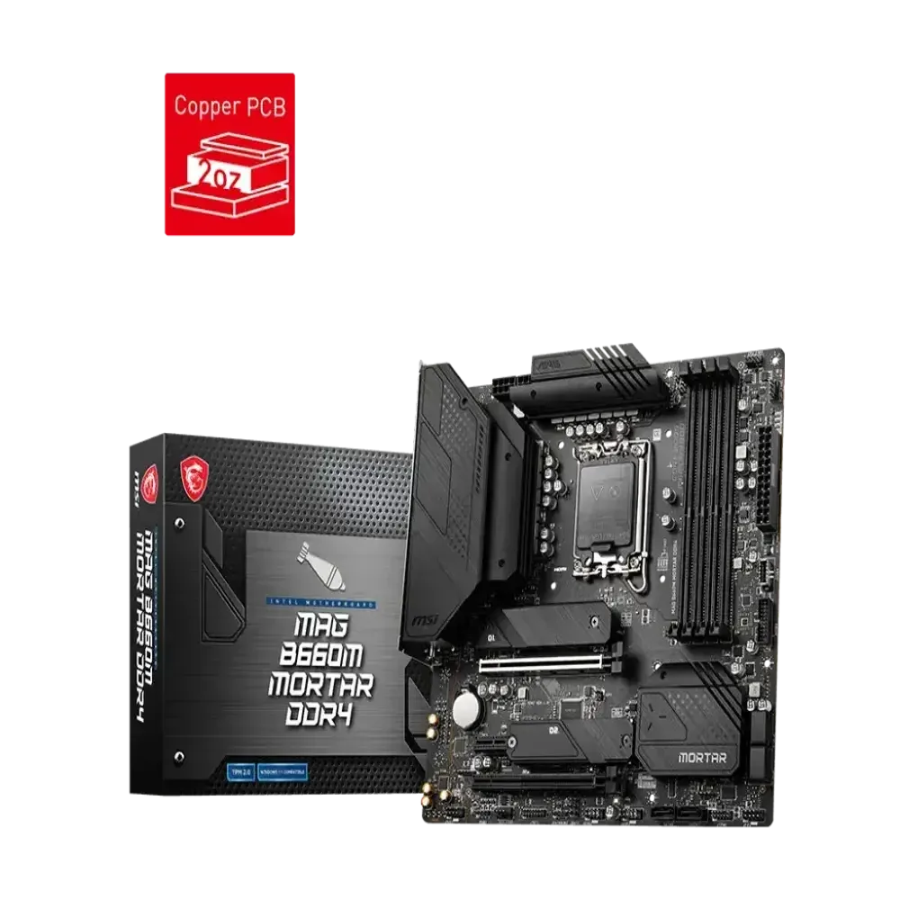 TARJETA MADRE MSI MAG B660M MORTAR DDR4 TARJETA MADRE MSI MAG B660M MORTAR DDR4