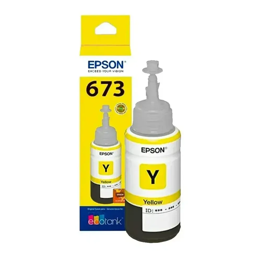 Botella de Tinta Epson T673 Amarillo
