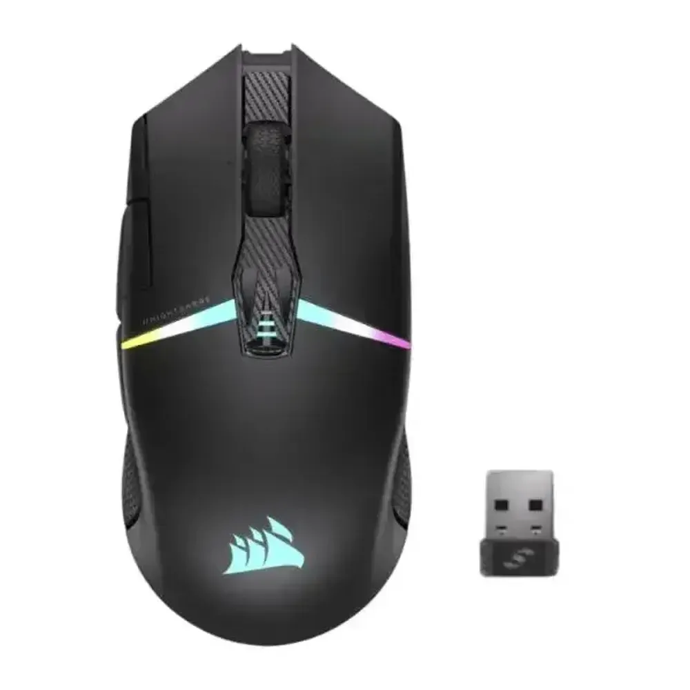MOUSE GAMING RGB CORSAIR NIGHTSABRE INALÁMBRICO CON RECEPTOR