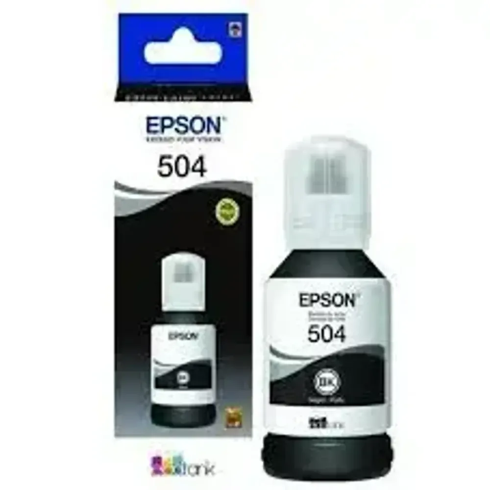 Botella de Tinta Epson 504 Negro