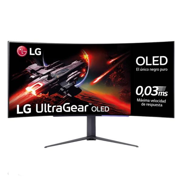 MONITOR LG 45″ 45GR95QE-B FHD IPS  3440 X1440 240HZ DP HDMI OLED CURVO