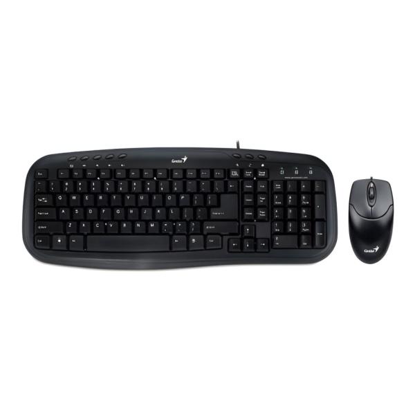TECLADO Y MOUSE GENIUS SMART KM-200 SP USB BLACK 31330003401
