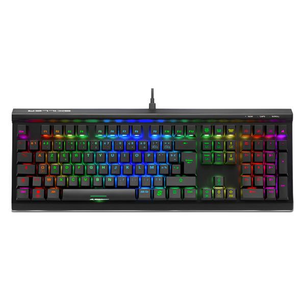 TECLADO GAMING RGB SHARKOON SKILLER SGK60 MECÁNICO ALÁMBRICO INGLÉS 4044951030057