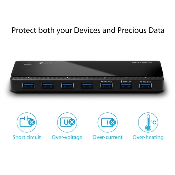 HUB TP LINK USB 3.0 7 PUERTOS TL-UH700 HUB TP LINK USB 3.0 7 PUERTOS TL-UH700