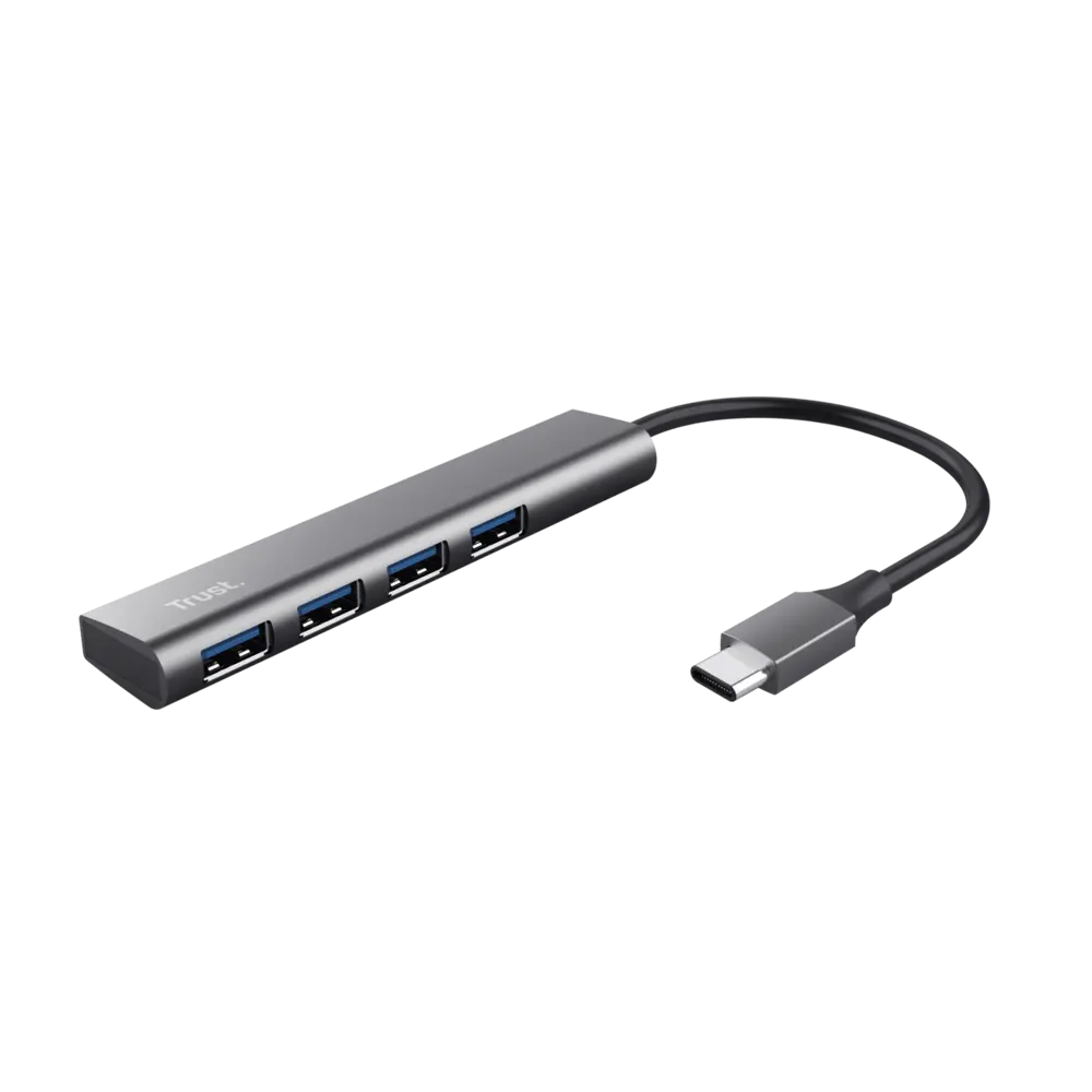 Trust adaptador USB-C 4 puertos USB-A 5 gbps puerto USB-C – 24948