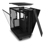 nzxt h6 flow compact dual chamber mid tower airlfow case black - Image 6