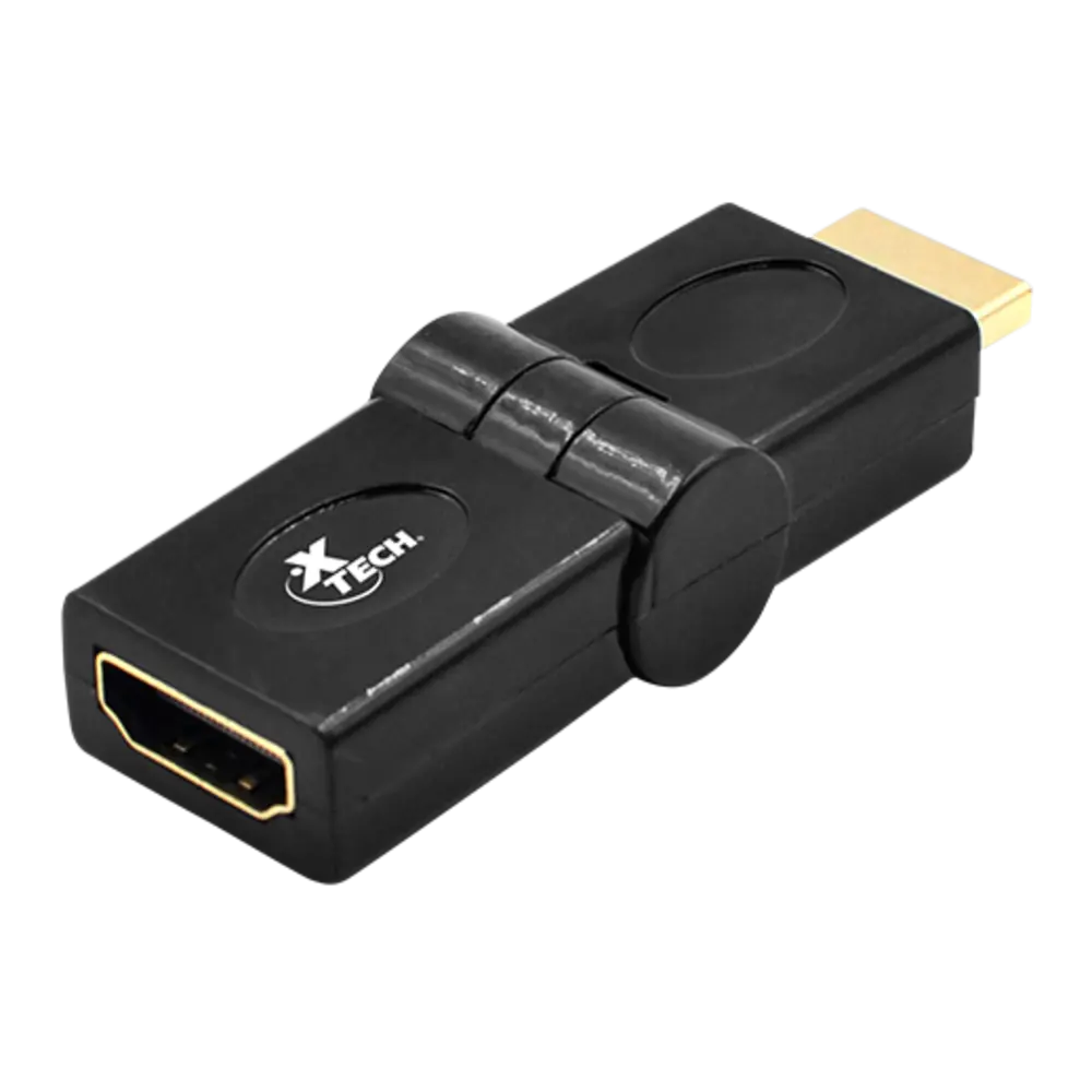 HDMI macho a HDMI hembra con ángulo ajustable