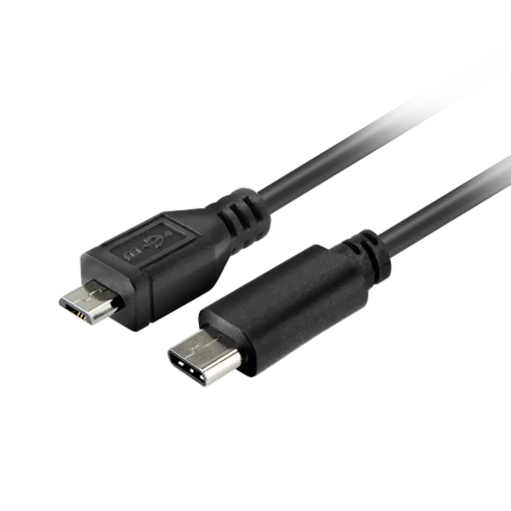 Cable con conector Tipo C macho a micro-USB macho
