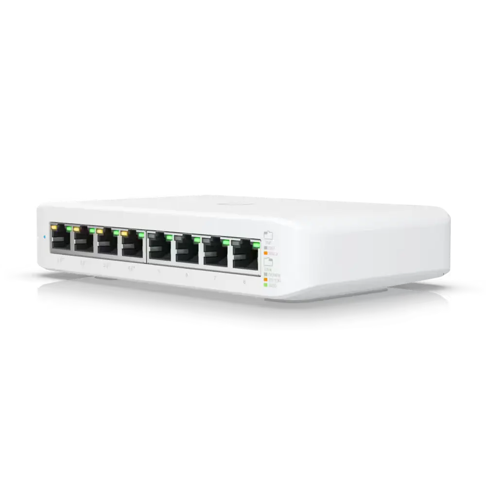 Ubiquiti UniFi Switch Lite USW-Lite-8-POE – Conmutador – Gestionado – 8 x 10/100/1000 (4 PoE+)