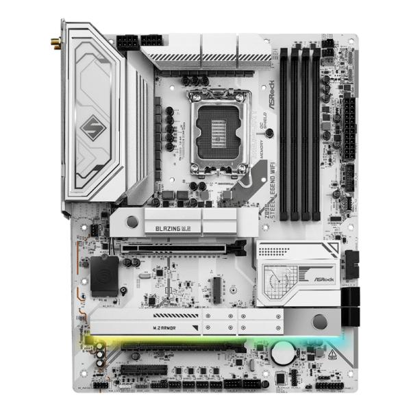 TARJETA MADRE ASROCK Z890 STEEL LEGEND WIFI LGA 1851 DDR5 4X M.2 + 8X SATA USB 3.2 WIFI 6E ETHERNET 2.5GB 1X PCIE 5.0 POLYCHROME RGB