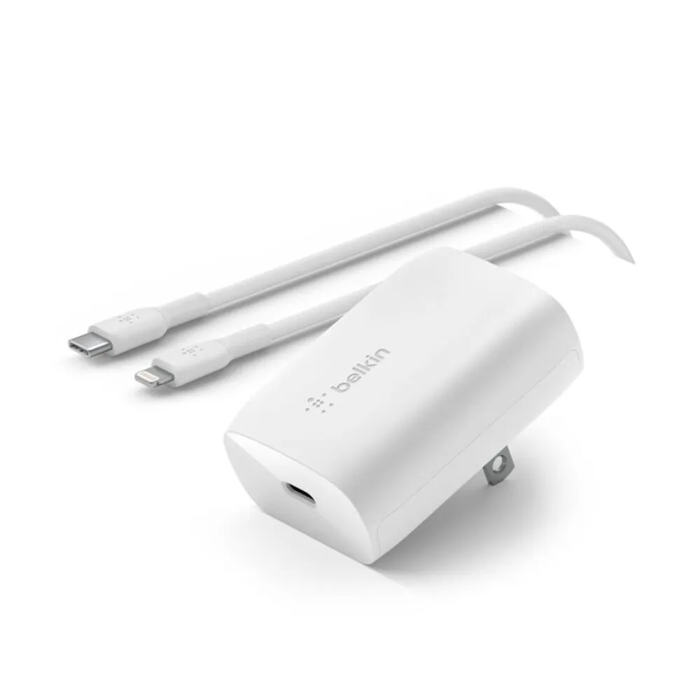 Belkin – Adaptador de corriente – tecnología PPS – 30 vatios – 3 A – PD 3.0, Fast Charge (24 pin USB-C)