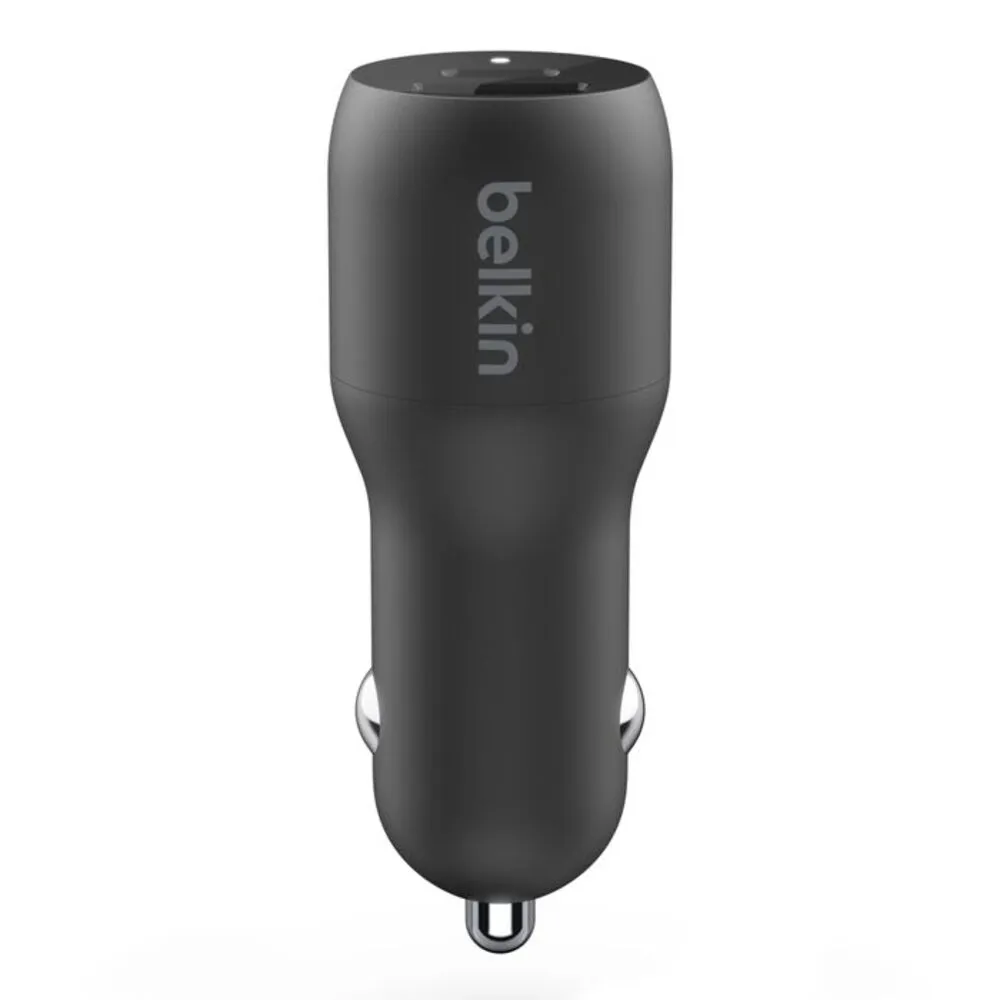 Belkin Dual Car Charger – Adaptador de corriente para el coche – 37 vatios – PD 3.0