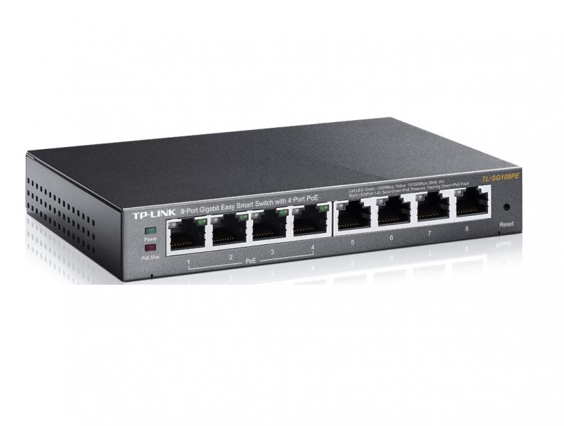 SWITCH TP LINK 8 PUERTO TL-SG108PE SWITCH TP LINK 8 PUERTO TL-SG108PE