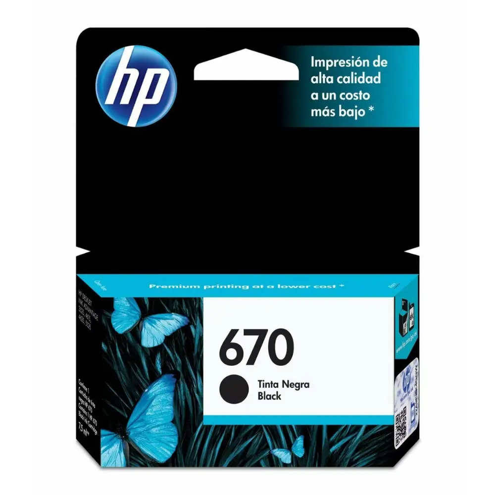 Cartucho de tinta HP 670 negro