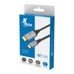 Xtech - USB cable - USB Type C - HDMI - 1.8 m - Black & silver - C male to HDMI male XTC-546 - Image 3