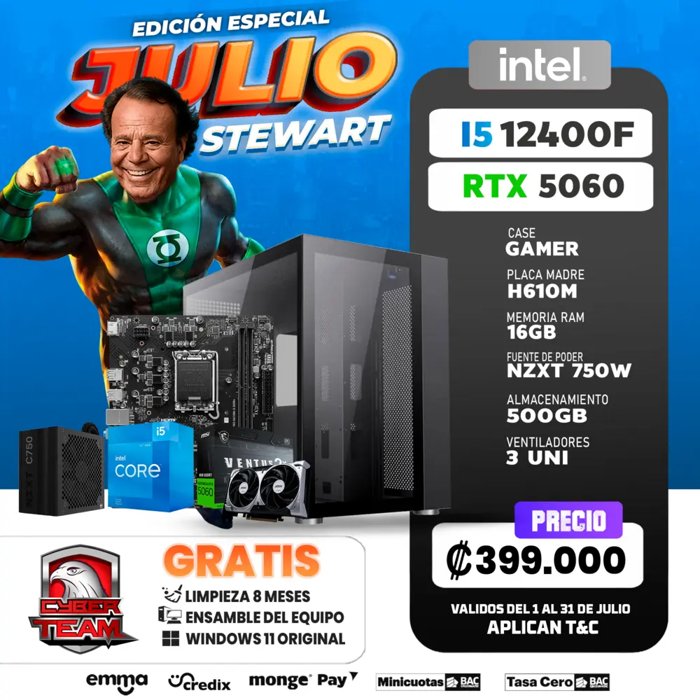 PC GAMING INTEL I5 12400F - RTX 5060