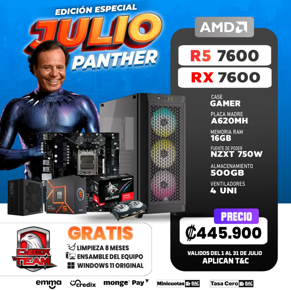 PC GAMING RYZEN 5 7600 RX 7600