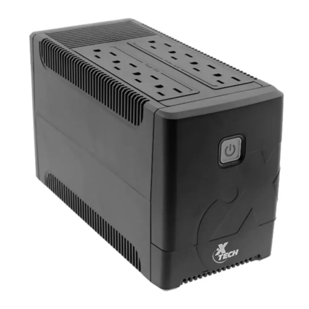 Xtech – Battery backup – Line interactive – 375 Watt – 750 VA – AC 110/120 V – 8 outlets XTP-751
